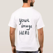 オリジナルロゴや画像を前面・背面にカスタマイズ Tシャツ (裏面)