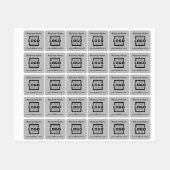 オリジナルロゴカスタム ブラanded 衣類 ラベル (シート)