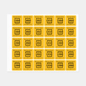 オリジナルロゴカスタム ブラanded Tシャツ ラベル (シート)