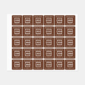 オリジナルロゴカスタム ブラanded Tシャツ ラベル (シート)