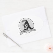 オリジナルロゴシール 楕円形シール (封筒)