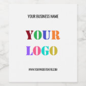 オリジナルロゴテキストワインレーベル カンパニープロモーションギフト ワインラベル (シングルラベル)