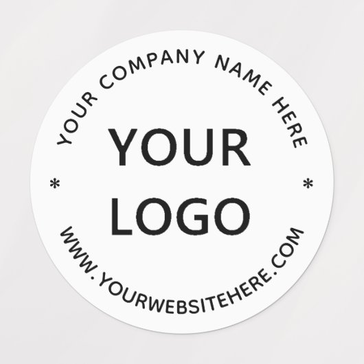 オリジナルロゴテキスト お客様のビジネス パーソナライズラベル ラベル (デザイン1)