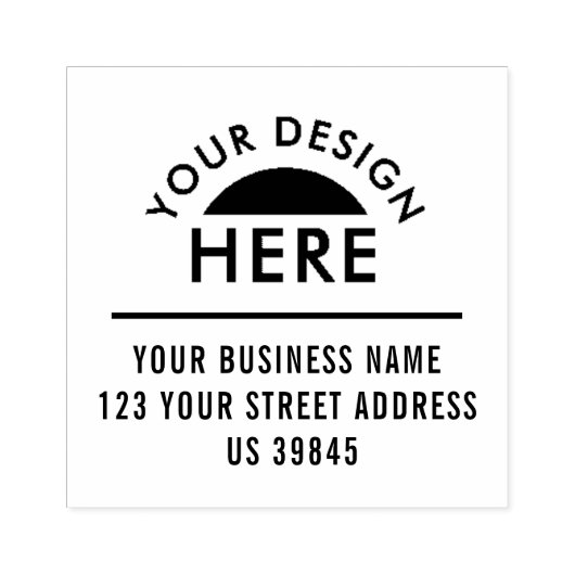 オリジナルロゴ住所 ラバースタンプ (インプリント)