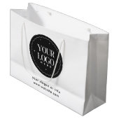 オリジナルロゴ入り企業グッズ  | カスタムビジネスギフト ラージペーパーバッグ (正面アングル)