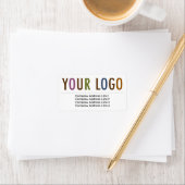 オリジナルロゴ入り 大型 返送先住所ラベル ラベル (インサイチュ)