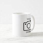 オリジナルロゴ写真入り 名入れ画像対応 コーヒーマグカップ (正面右)