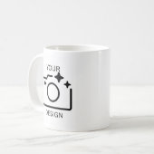 オリジナルロゴ写真入り 名入れ画像対応 コーヒーマグカップ (正面左)