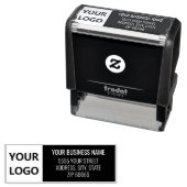 オリジナルロゴ名住所カラーセルフインキングスタンプ セルフインキングスタンプ (インサイチュ)