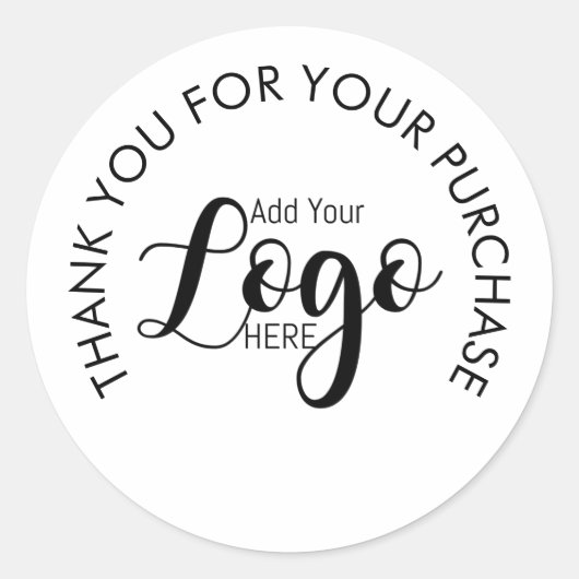 オリジナルロゴ焼き菓子感謝ステッカー ラウンドシール (正面)