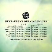 オリジナルロゴ オープニング ランチ ディナー 営業時間 レストラン ウィンドウサイン (シート3)