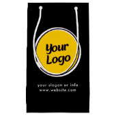 オリジナルロゴ  | カスタムビジネスギフト スモールペーパーバッグ (正面)