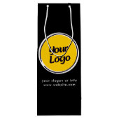 オリジナルロゴ  | カスタムビジネスギフト ワインギフトバッグ (裏面)