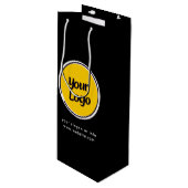 オリジナルロゴ  | カスタムビジネスギフト ワインギフトバッグ (正面アングル)