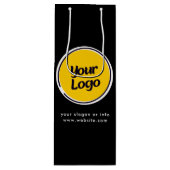 オリジナルロゴ  | カスタムビジネスギフト ワインギフトバッグ (正面)