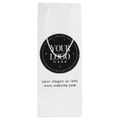 オリジナルロゴ  | カスタムビジネスギフト ワインギフトバッグ (裏面)