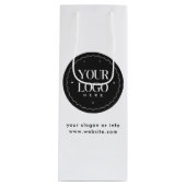 オリジナルロゴ  | カスタムビジネスギフト ワインギフトバッグ (正面)