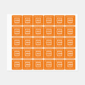 オリジナルロゴ カスタム ブラanded 衣類 ラベル (シート)