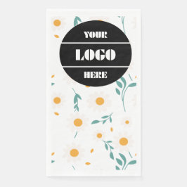 オリジナルロゴ カラフルフラワーパターン パーティー ナプキン