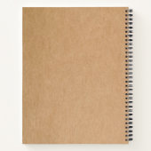 オリジナルロゴ クラフトカバー スパイラル ノートブック (裏面)