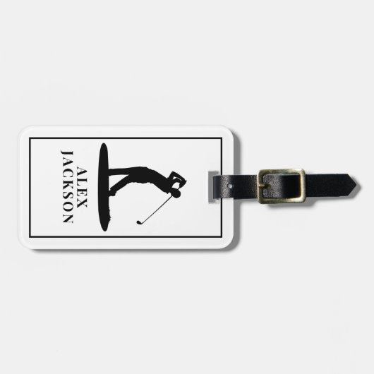 オリジナルロゴ ゴルファー あなたのロゴを追加 ラゲッジタグ (正面横)