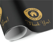 オリジナルロゴ サンクスステッカー ラッピングペーパー (ロールコーナー)