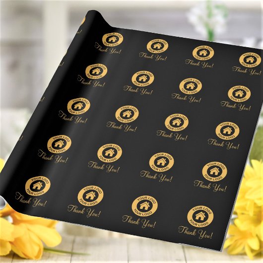 オリジナルロゴ サンクスステッカー ラッピングペーパー