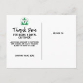 オリジナルロゴ サンクス ポストカード (裏面)