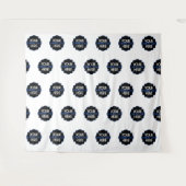 オリジナルロゴ ステップアンドリピート バックドロップ タペストリー (正面(横))