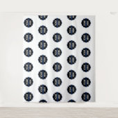 オリジナルロゴ ステップアンドリピート バックドロップ タペストリー (正面)