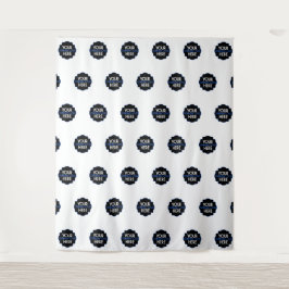 オリジナルロゴ ステップアンドリピート バックドロップ タペストリー