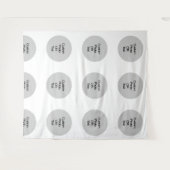 オリジナルロゴ・テキストのステップアンドリピート背景 タペストリー (正面(横))