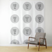 オリジナルロゴ・テキストのステップアンドリピート背景 タペストリー (インサイチュ)