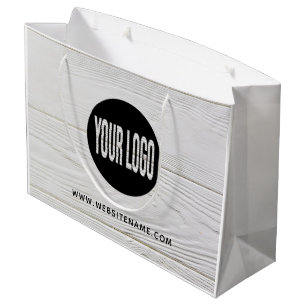 オリジナルロゴ・テキスト ショッピングバッグ ラージペーパーバッグ