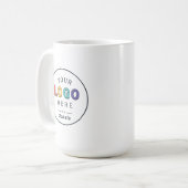 オリジナルロゴ デザイン コーヒーマグカップ (正面左)