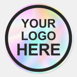 オリジナルロゴ ビジネス クラシック ラウンド ステッカー