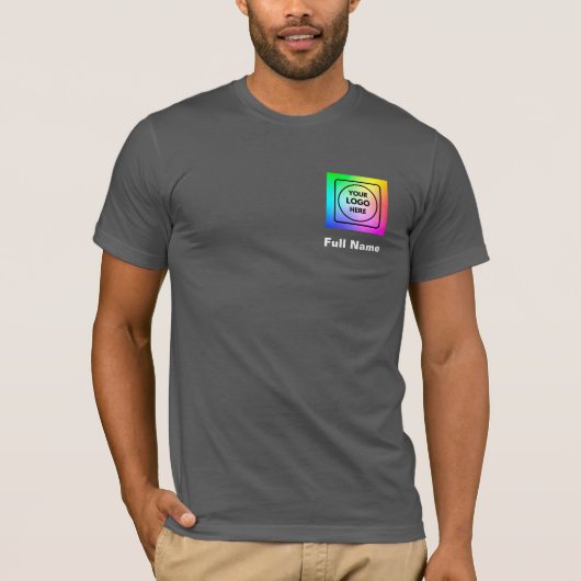 オリジナルロゴ ブランディング スタッフ Tシャツ (正面)