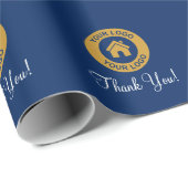 オリジナルロゴ 感謝メッセージ ラッピングペーパー (ロールコーナー)