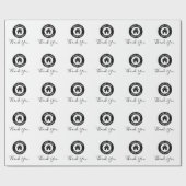 オリジナルロゴ 感謝メッセージ ラッピングペーパー (フラット)