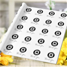 オリジナルロゴ 感謝メッセージ ラッピングペーパー