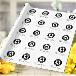 オリジナルロゴ 感謝メッセージ ラッピングペーパー