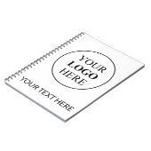 オリジナルロゴ - 最小注文数なし ノートブック (左側)