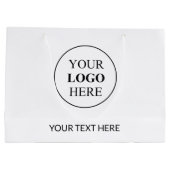 オリジナルロゴ - 最小注文数なし ラージペーパーバッグ (裏面)