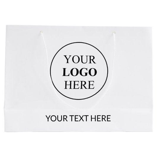 オリジナルロゴ - 最小注文数なし ラージペーパーバッグ (裏面)
