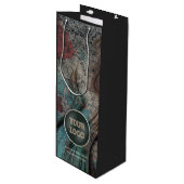 オリジナルロゴ | 自社ブランドのパッケージング ワインギフトバッグ (正面アングル)