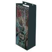 オリジナルロゴ | 自社ブランドのパッケージング ワインギフトバッグ (正面アングル)