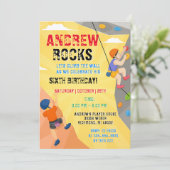 オリジナルロッククライミング誕生日招待状 招待状 (スタンド正面)