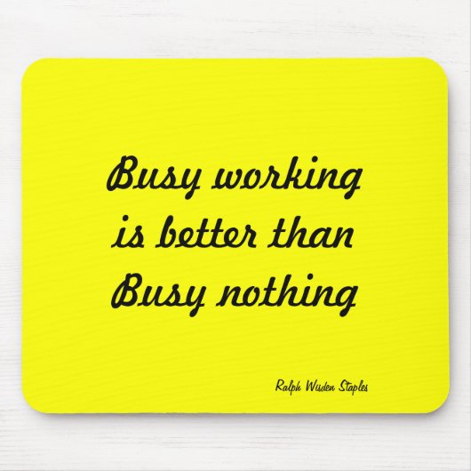 オリジナルワークスローガン マウスパッド (正面)