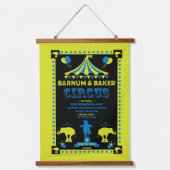 オリジナルヴィンテインスパイアージサーカスアート 吊り下げ型タペストリー (正面)