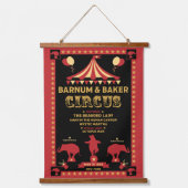 オリジナルヴィンテインスパイアージサーカスTシャツ 吊り下げ型タペストリー (正面)